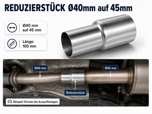 Auspuff rohr reduzierstück - auspuff,